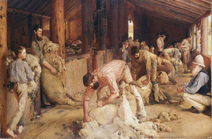 Tom Roberts: Shearing the Rams